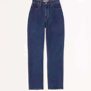 Abercrombie and Fitch Curve Love Ultra High Rise 90s Straight Jean